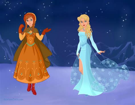 Gg14s Frozen Peach And Daisy As Anna And Elsa By