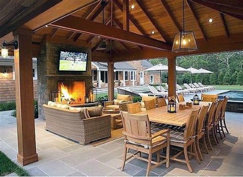 Top 60 Best Patio Fireplace Ideas Backyard Living Space Designs