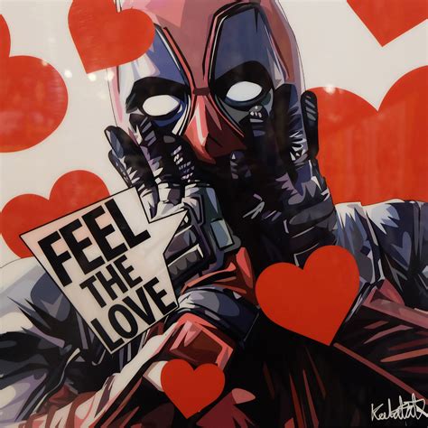 Deadpool Valentines Day Pop Art Poster Infamous Inspiration