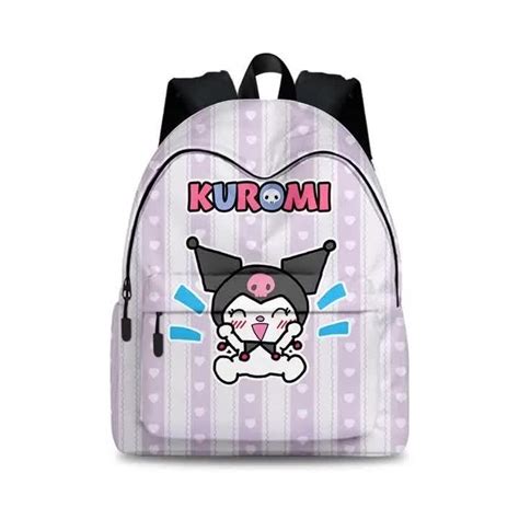 Sanrio Anime My Melody Kuromi Cinnamoroll Student Backpack Lightweight
