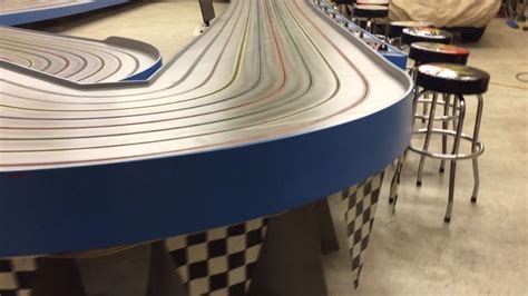 Slot Car Race Track And Drag Strip Youtube