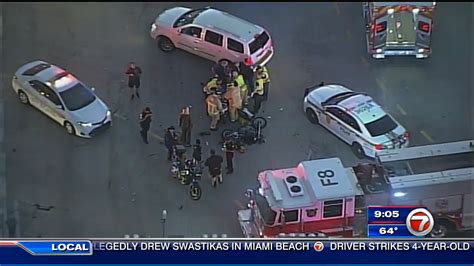 Suspect In Custody After Motorcyclist Fatally Struck In Hit And Run Crash On Us 1 Wsvn 7news