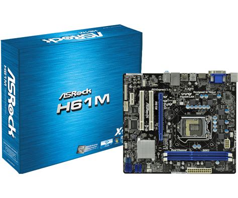 Asrock H61mdgs Lga1155 Completo Di Piastra Di Io 8gb