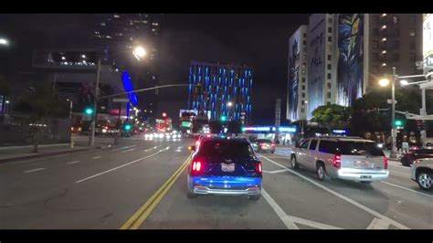 4k Night Drive Adventure In Downtown Los Angeles Youtube