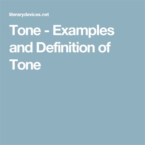 Tone Examples And Definition Of Tone Irony Examples Tone In