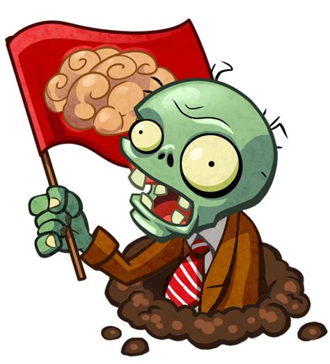 Flag Zombie Pvz Heroes With Hole By Allstarzombie55 On Deviantart