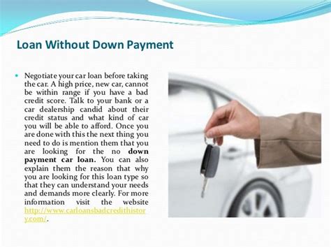 Car Loan No Down Payment