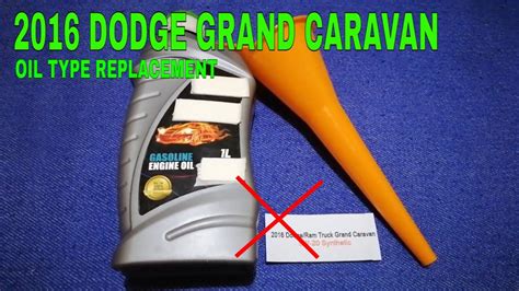 🚗 🚕 2016 Dodge Grand Caravan Oil Type 🔴 Youtube
