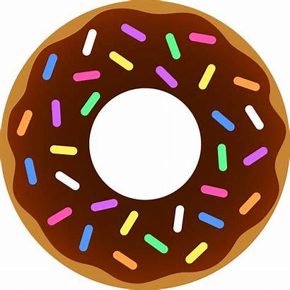 Donut Chocolate Sprinkles Clip Sweetclipart Doughnut