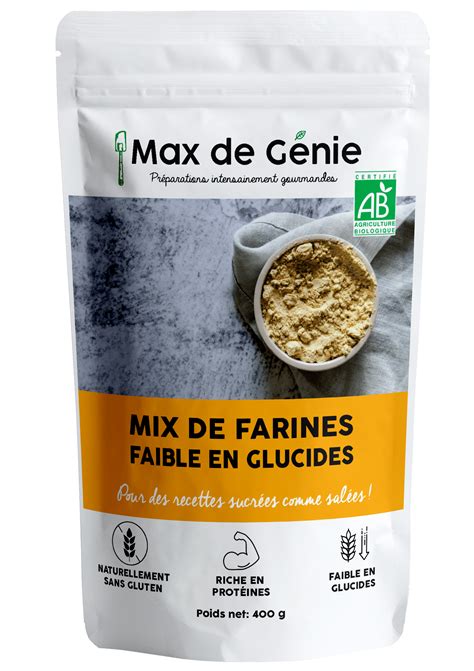 Farine keto sans gluten Bio 400 g Max de Génie