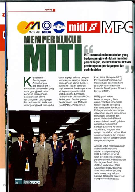 .trade and industry through the national aerospace industry coordinating office (naico), mida mark your calendar and see you there! MITI MALAYSIA