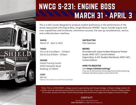 Nwcg S 231 Engine Boss