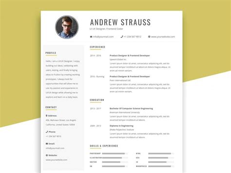 When deciding which resume format you should use, consider your professional this is the most traditional resume format and for many years remained the most common. Free Simple Resume Template in PSD format - ResumeKraft