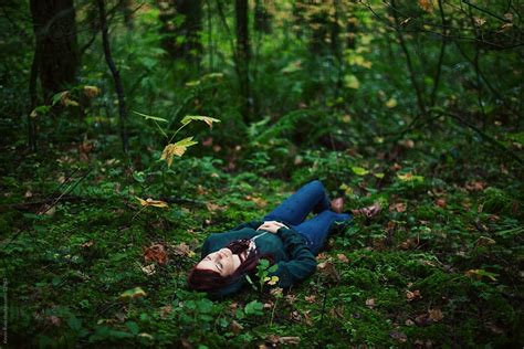 Sleeping Forest Woman Del Colaborador De Stocksy Kevin Russ Stocksy