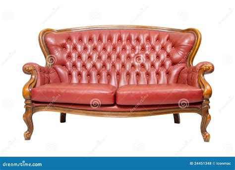 Luxury Vintage Red Sofa Stock Photo Image Of Couple 24451348