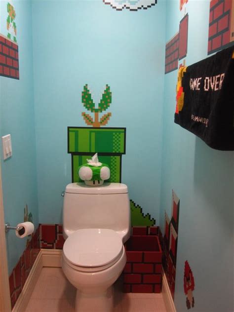 Super Mario Bros Bathroom Theme Pics Global Geek News