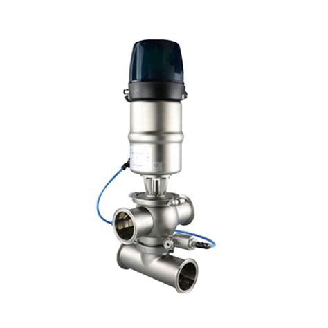 Sanitary Mix Proof Mixproof Valve With Intelligent Pneumatic Outside