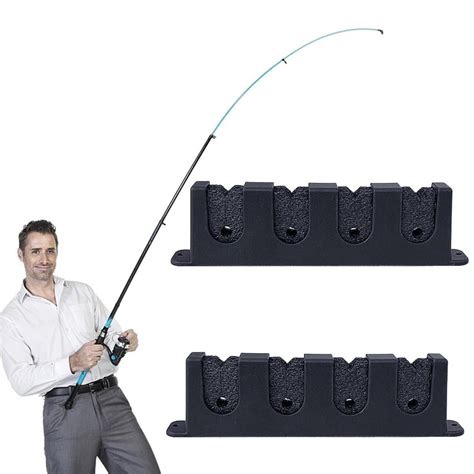 Imshie Fishing Rod Rack Horizontal Fishing Rod Storage Rack Wall