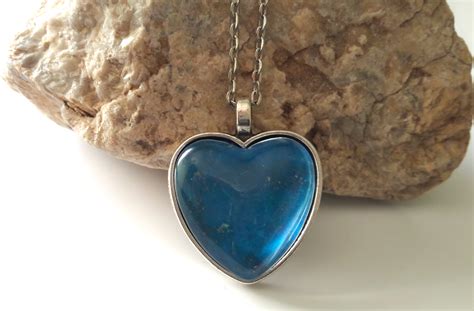 Dune Art Blue Heart Necklace