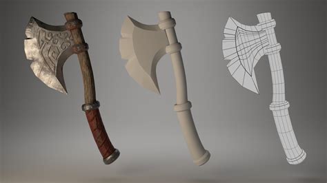Axe 3d Modeling And Texturing Youtube