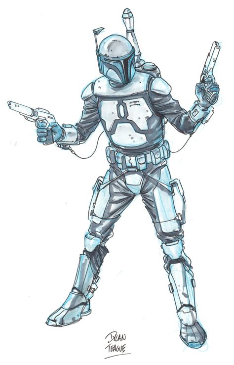 Jango Fett By Dylan Teague In Steven Sterlacchinis Commissions And