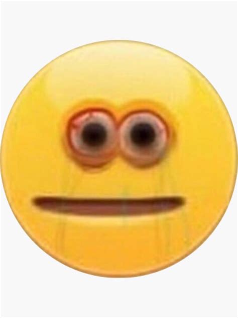 Check spelling or type a new query. "cursed emoji #1" Sticker by ornellagigena | Redbubble