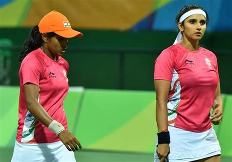 Rio 2016 Sania Mirza Prarthana Thombare Crash Out Of Womens Doubles