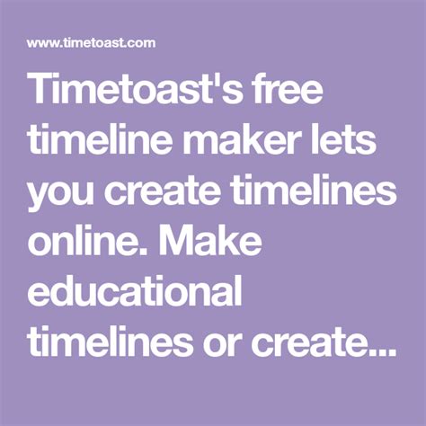 Timetoasts Free Timeline Maker Lets You Create Timelines Online Make