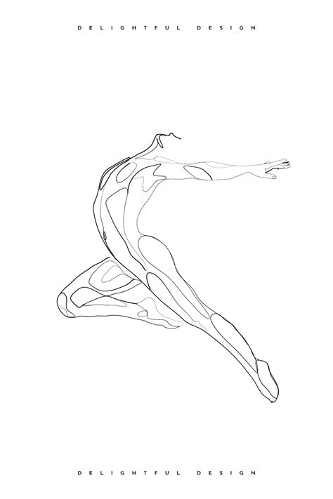 One Line Drawings Dancers In 2020 Line Drawing Line Art Drawings