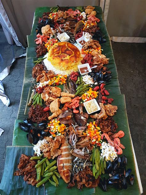 Homemade Filipino Boodle Fight Spread Rfood