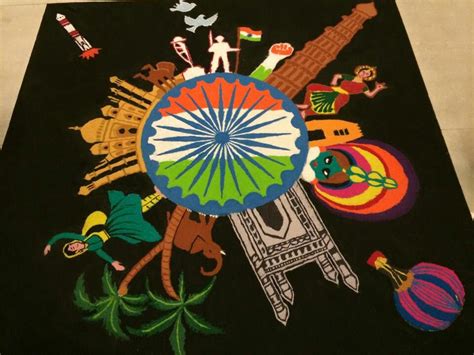 Pin By Rucha On Rangoli Poster Rangoli Independence Day Drawing India Painting