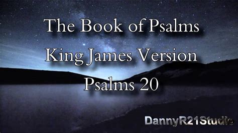 Psalm 20 4 Kjv Psalms 20 King James Version Youtube Psalm 204