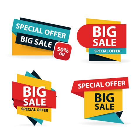 Sale Banner Offer Vector Special Discount Promotion Illustration