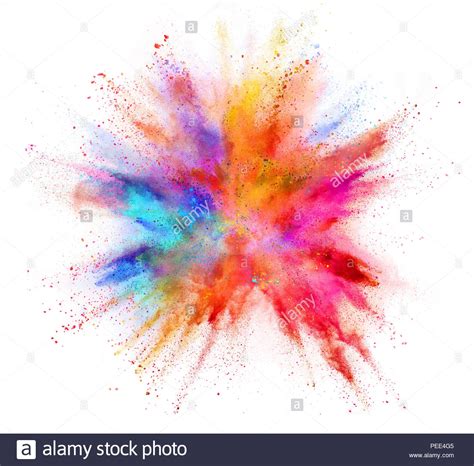 We have no control over the content of these pages. Explosion de poudre de couleur isolé sur fond blanc ...