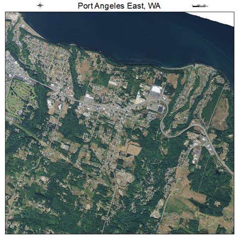 Aerial Photography Map Of Port Angeles East Wa Washington