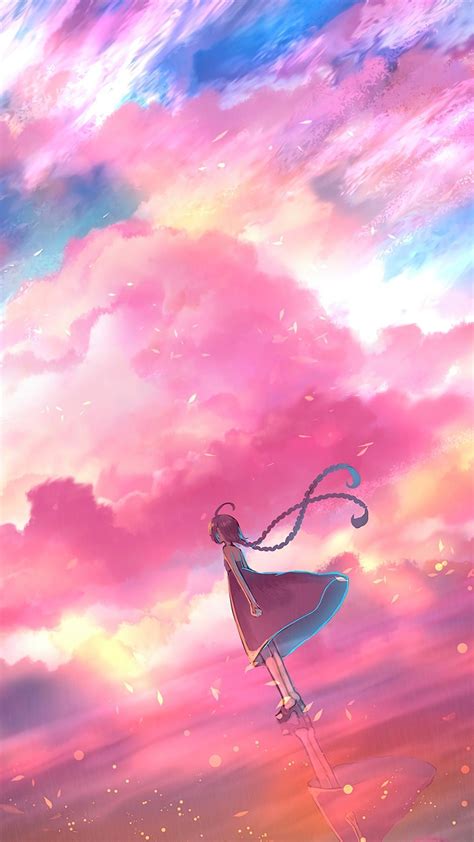 Pink Anime Sky Wallpapers Top Free Pink Anime Sky Backgrounds