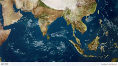 Earth Zoom To Indian Ocean Stock Animation 2894588
