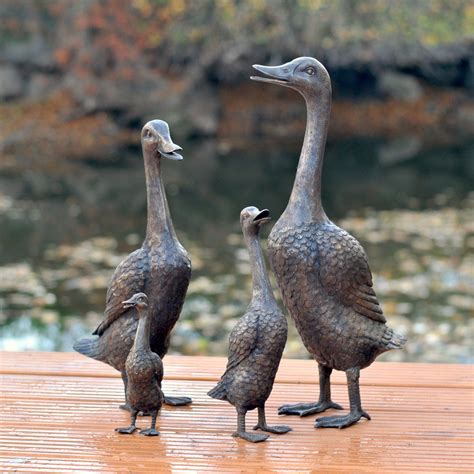 Bronzefigur Entenfamilie Bei Kunsthandel Lohmannde Kunsthandel