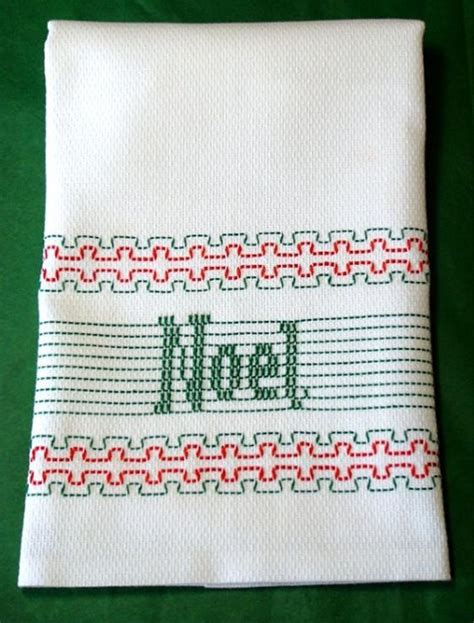 Noel Huck Embroidery Towel Kit Swedish Weaving Patterns