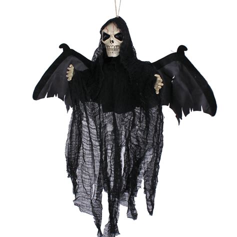 Free Shipping Halloween Party Decoration White Black Hanging Fly Bat