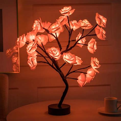 Led Table Roses Flower Lamp Tiktok Viral Etsy