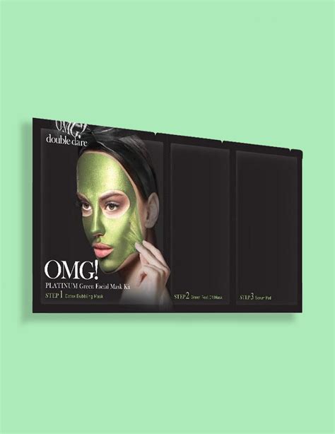 omg platinum green facial mask kit kiowo beauty store