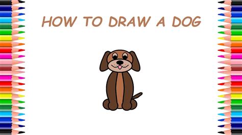 How To Draw A Dogkako Nacrtati Psa Youtube
