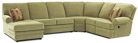Klaussner Belleview Reclining Sectional With Left Side Chaise Value