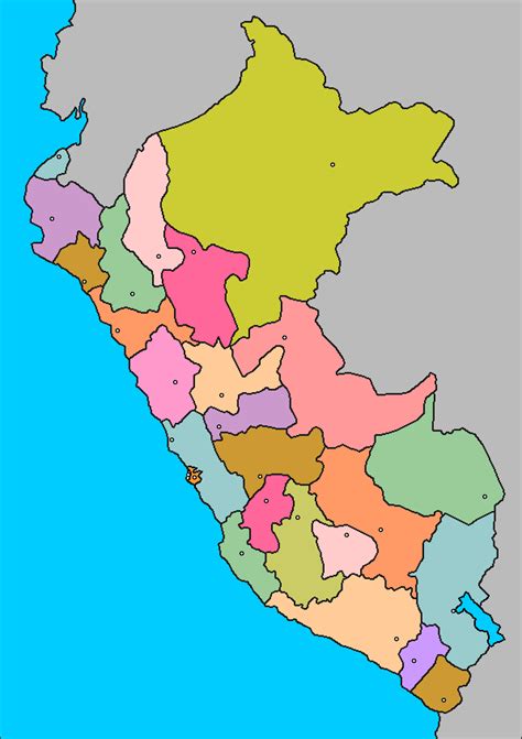 Mapa Mudo Politico Del Peru Imagui