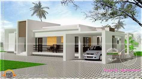 Contemporary Single Storied Luxury Home Kerala Design Floor House
