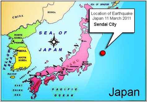 Japan Earthquake Map Location