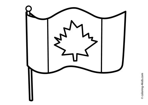 Bandera De Canada Para Colorear Dibujos Para Colorear Dibujos Para