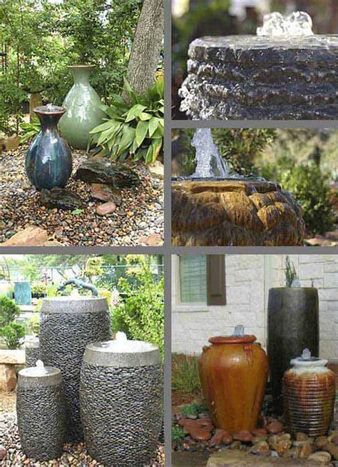 Adding a small water feature in your garden is not very expensive, and you can make it yourself. 26 Wonderful Outdoor DIY Water Features Tutorials and ...