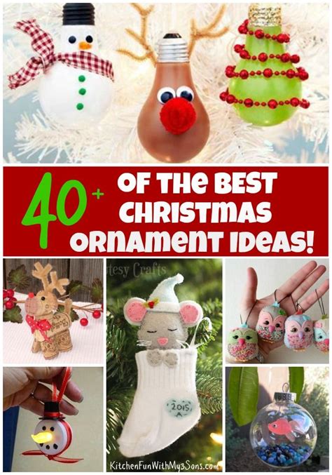Over 40 Of The Best Homemade Christmas Ornament Ideas Holiday Crafts